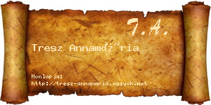 Tresz Annamária névjegykártya