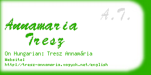 annamaria tresz business card